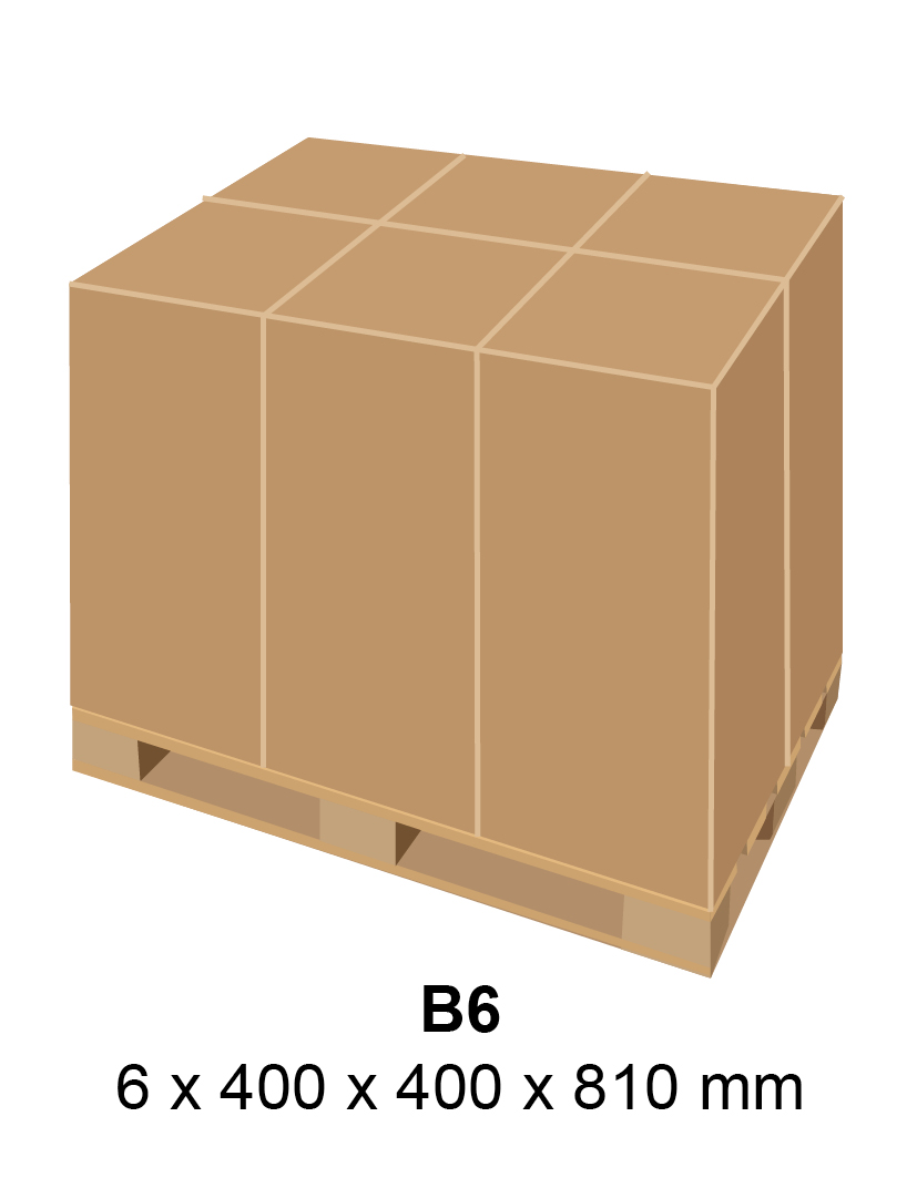 Tipo de caja estandarizada B6 de Air Spiralo